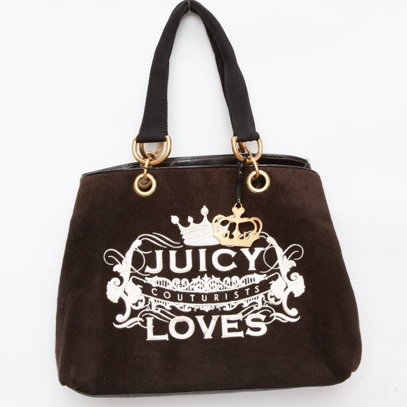 Vintage Pammy Velour Juicy Couture Tote Bag Purse